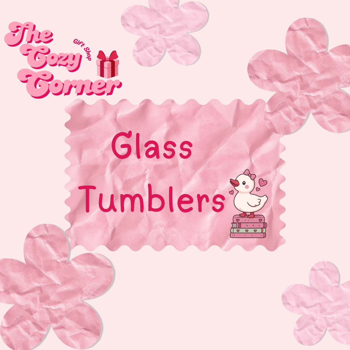 Glass tumblers 16oz