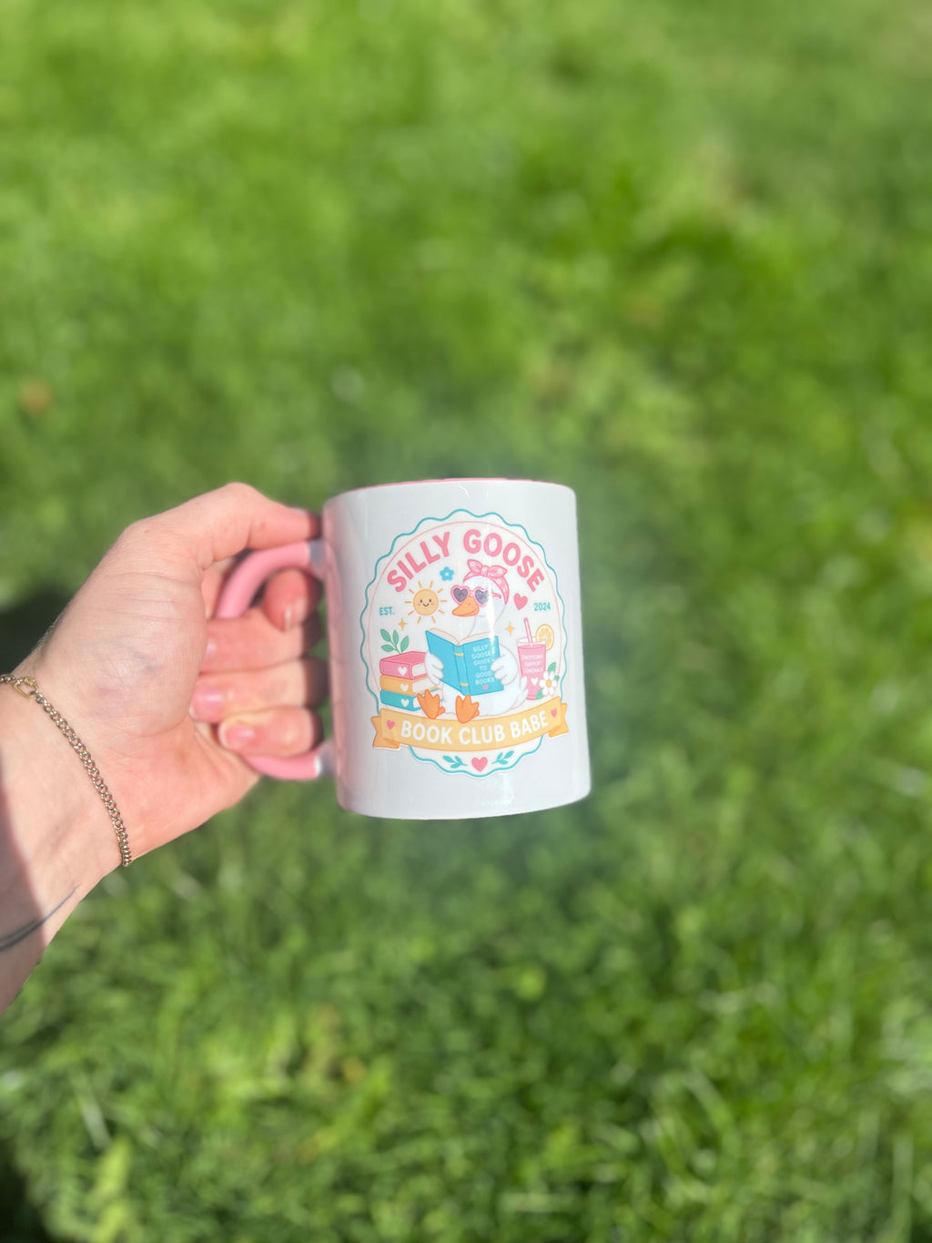 Silly goose book club mug 11oz