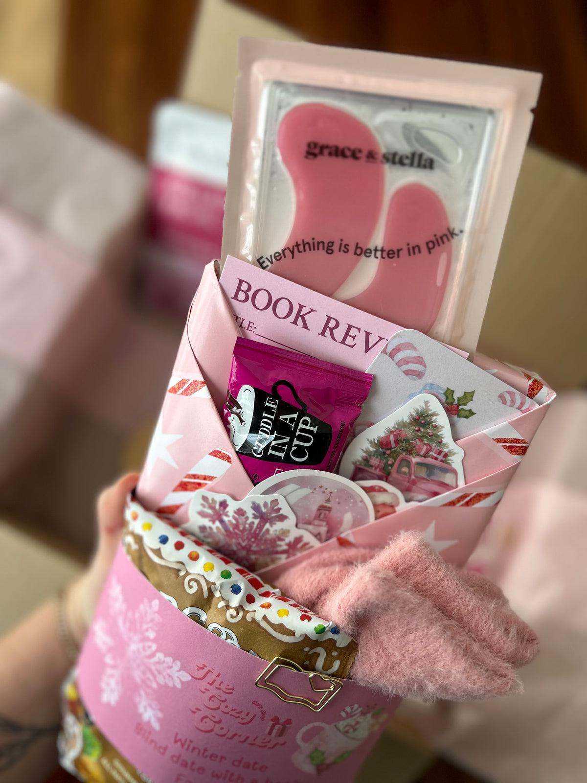 Winter date cosy blind date with a book