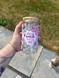 In my bookish era glass can tumbler 16oz