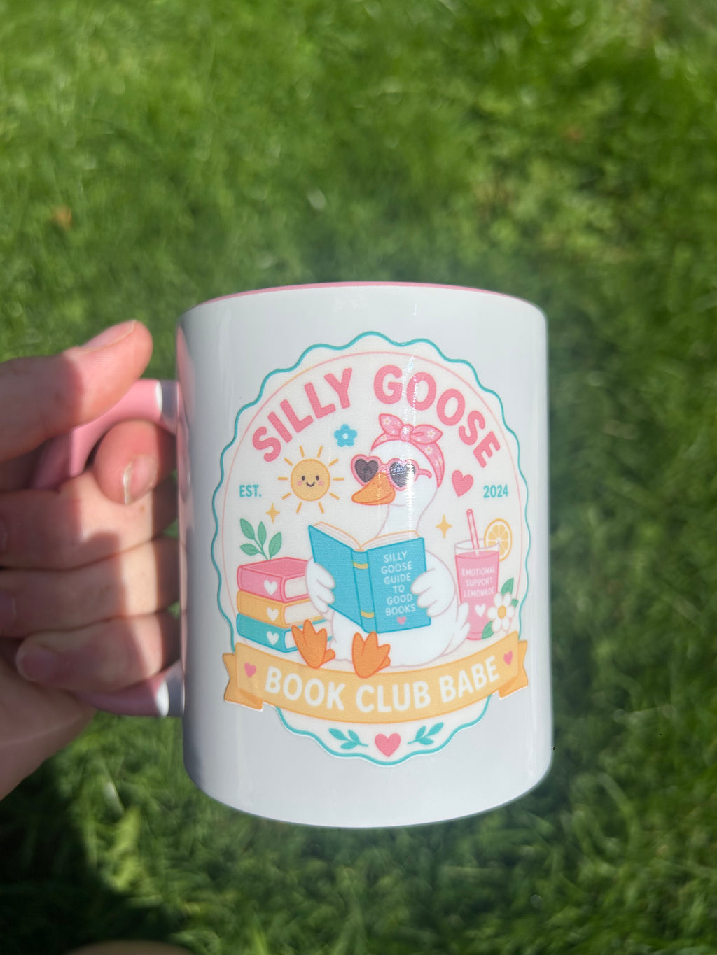 Silly goose book club mug 11oz