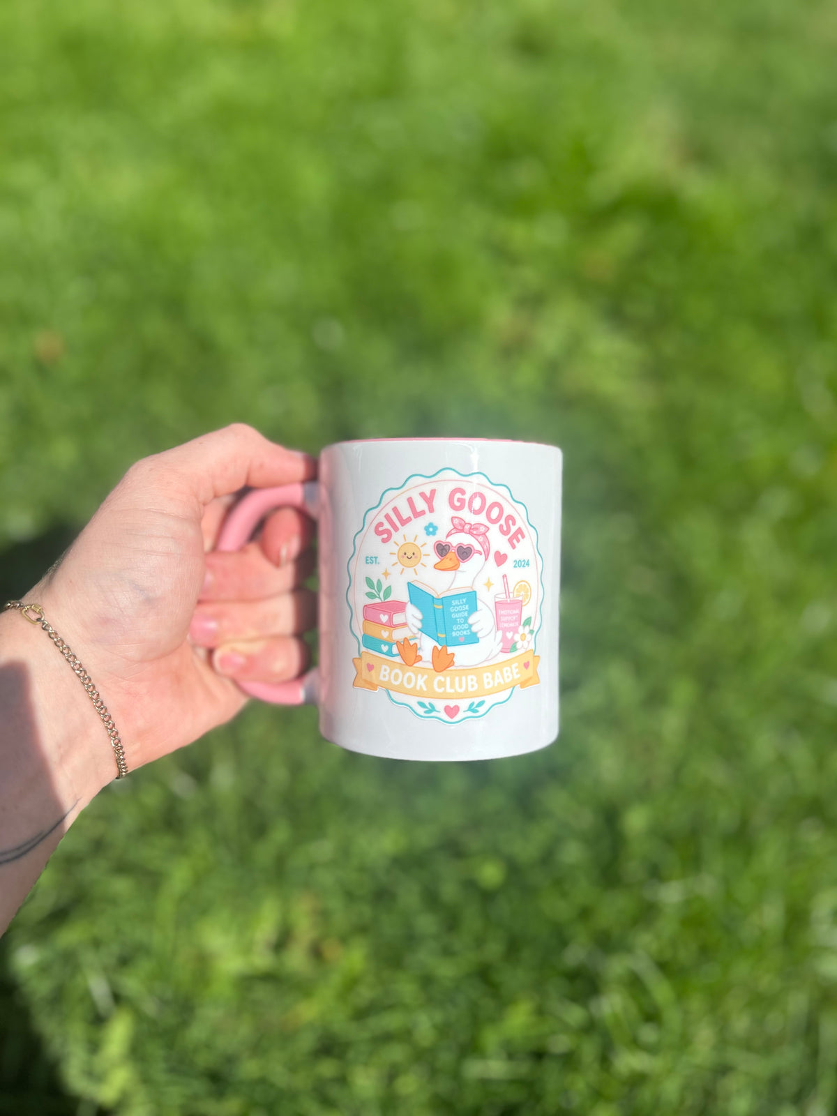 Silly goose book club mug 11oz