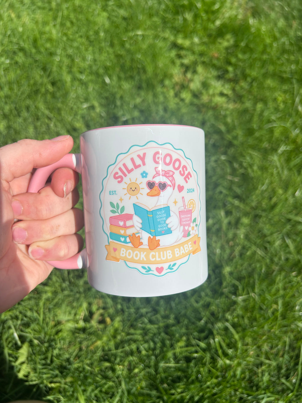 Silly goose book club mug 11oz