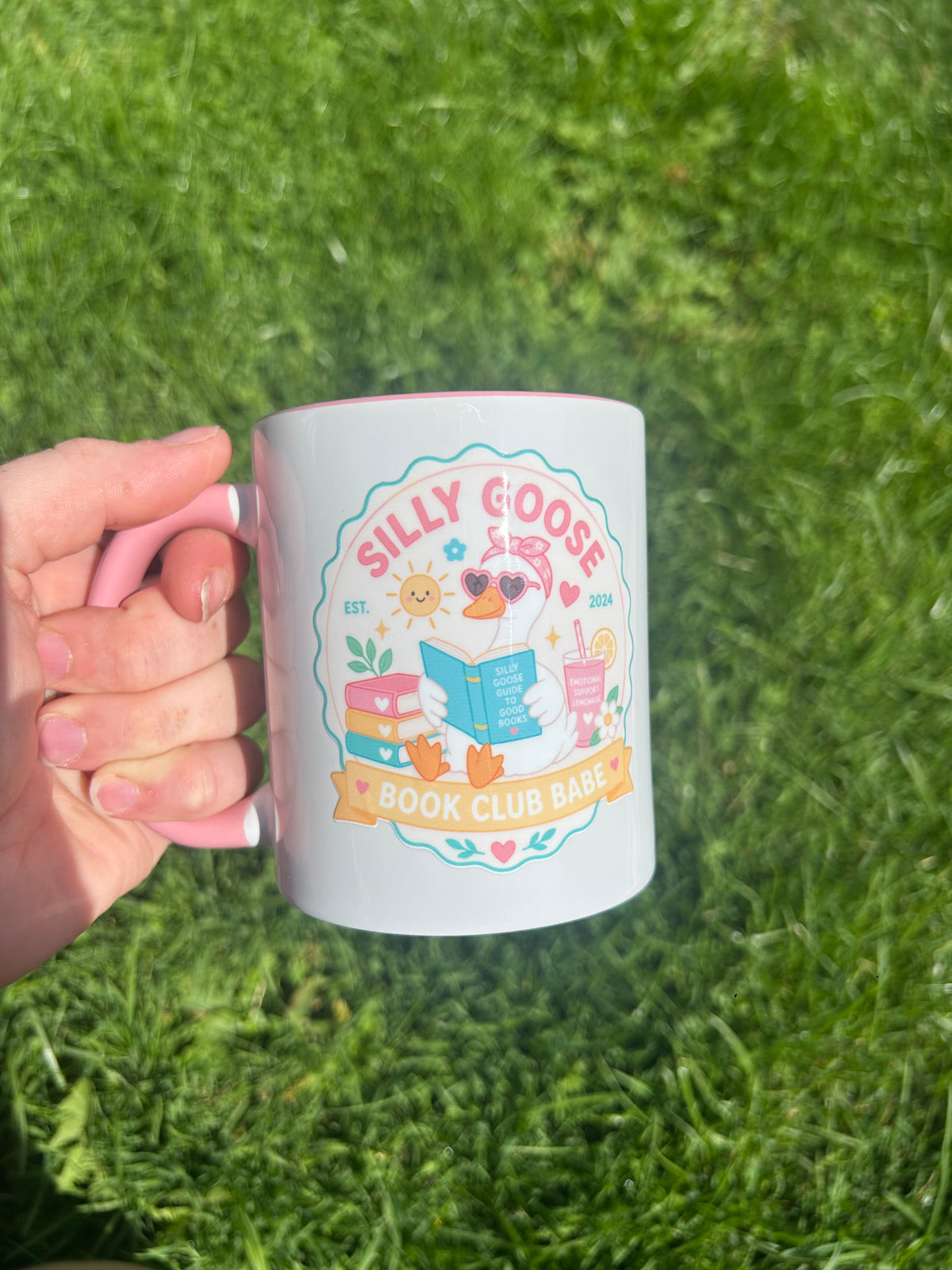 Silly goose book club mug 11oz